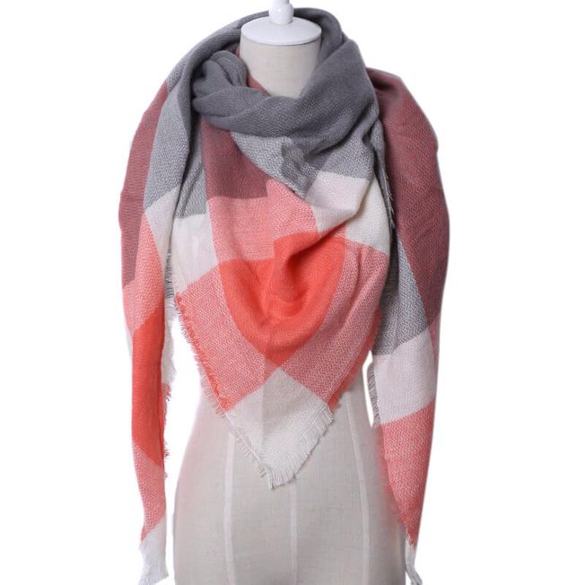 Light Red Large Triangle Scarf